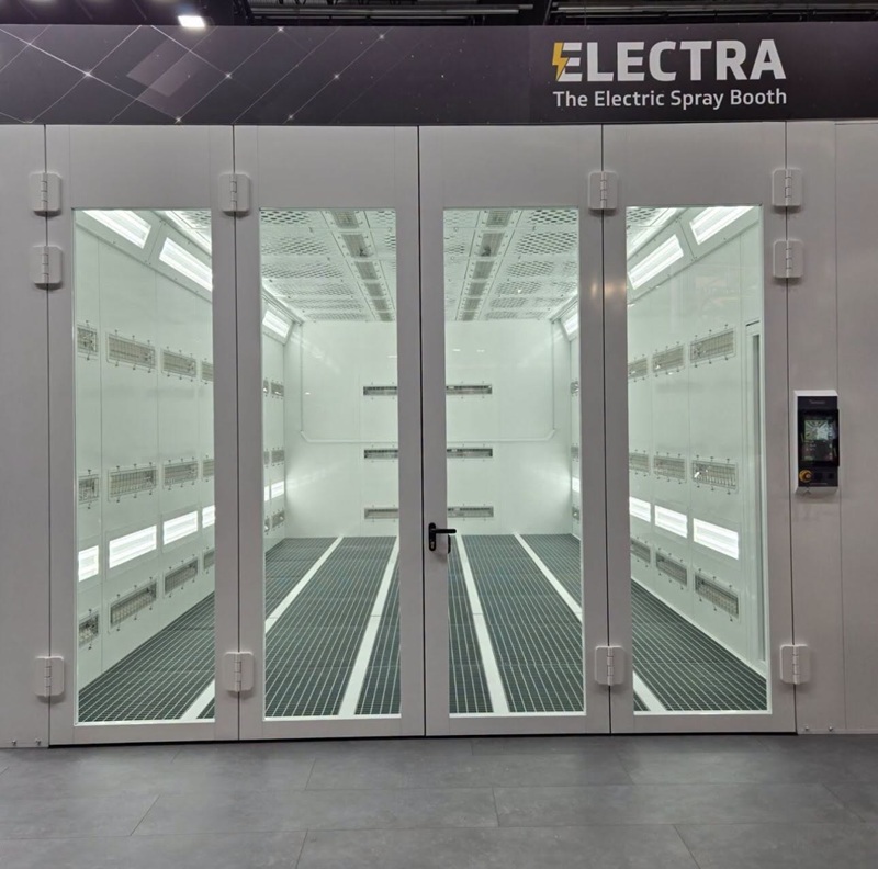 Spanesi Electra – cấu hình buồng sơn và sấy điện tích hợp công nghệ hồng ngoại.