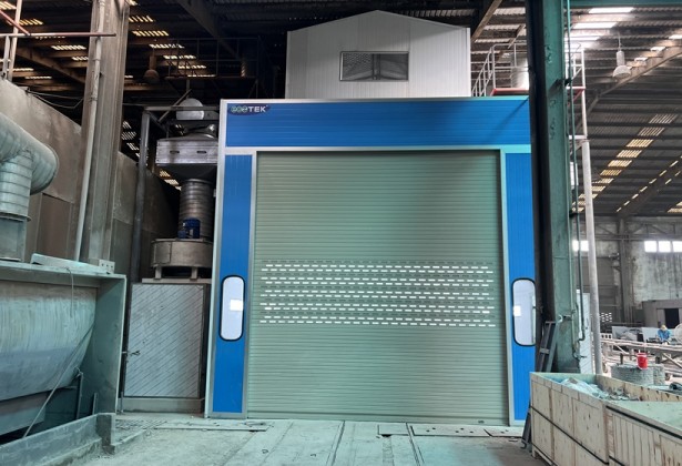 Phòng sơn xe khách công nghiệp cho Nhà máy sản xuất lắp ráp ô tô Tracomeco